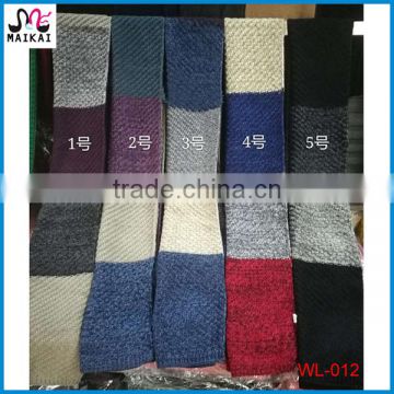 High quality autumn winter fashionable knit acrlyc scarf men