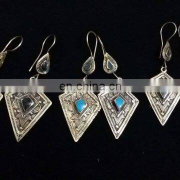 (KE-0007) Antique kuchi Earrings / Tribal vintage Earrings/ Vintage Earrings/Kuchi Wholesale Jewellery