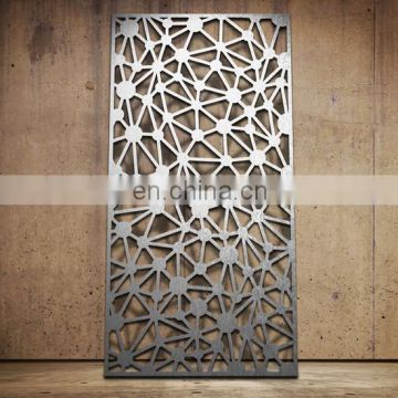 Laser cut artificial stainless steel panel screen room divider