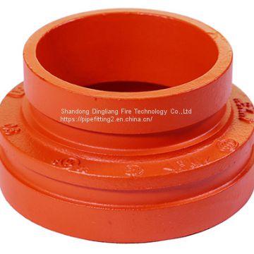 ductile iron pipe fittings grooved reducer