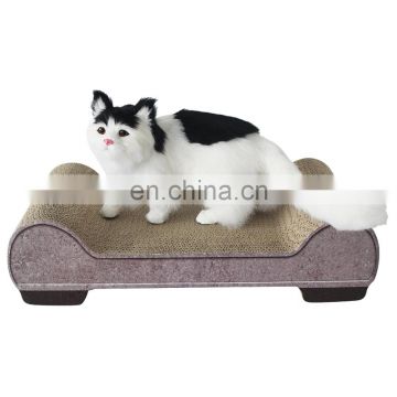High quality sofa shape corrugated pet cat scratcher board