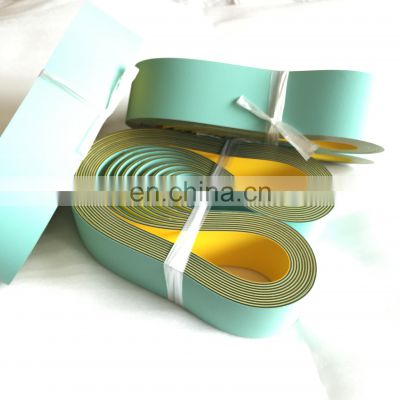 Light Green and Yellow Nylon Flat Belt