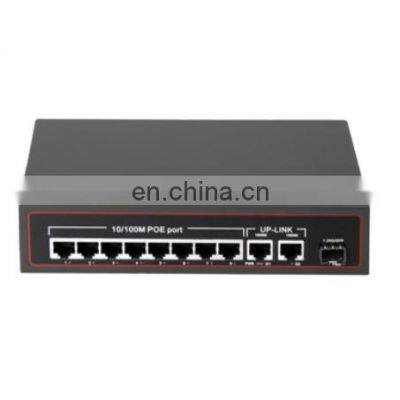 8 Port 100M POE Switch +2 Port 1000M Network POE+1SFP Network Switch