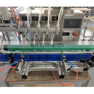 Automatic Water Liquid Bottle Filling Machines Magnetic Pump Corrosive Liquid Filler With Conveyor Belt
