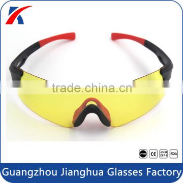 Flexible wrap around frame indoor outdoor sport protective eyewear tennis glasses