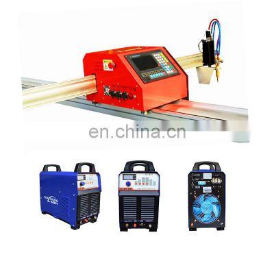 Small cross bow CNC plasma cutting machine flame and plasma both type 80A 220V 1p or 3p cutting power