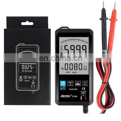 Mestek Auto Recognition Touch Control Phone Type Auto Range 6000 Counts Smart Pocket Multimeter HD Display Digital Multimeters