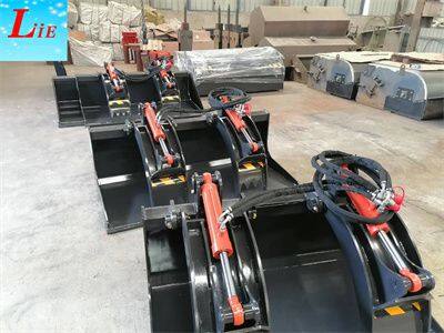 Chinese Skid Steer Grapple Bucket manufacturer