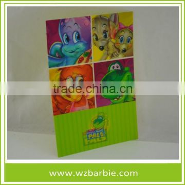 Wholesales Cartoon 3D PP Lenticular Card For Kids and Promotion