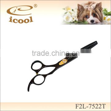 ICOOL F2L-7522T hot sale professional pet hair thinning scissors