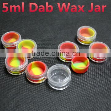 China non stick plastic jar for dab wax silicone stick container clear silicon oil jars concentrate containers