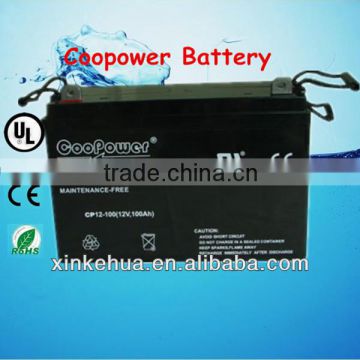 AGM Lead acid battery / 12V100AH Solar battery and Rechargeable Battery