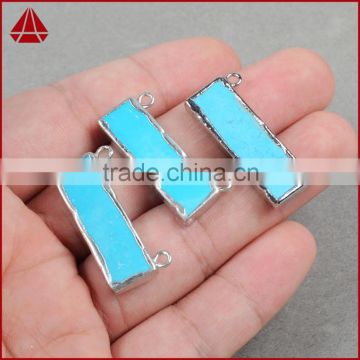 Fashion silver turquoise bar necklace
