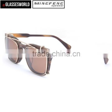 OEM Wood Sunglasses Acetate Frame Clip on Sunglasses                        
                                                Quality Choice
