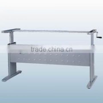 Aluminum height adjustable crank desk
