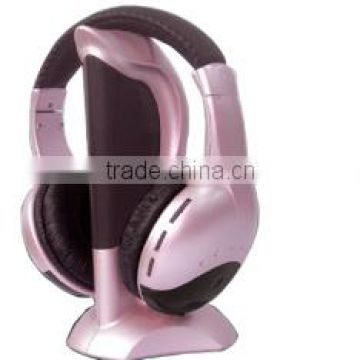 hot selling 6 in 1 Wireless headset for TV PC DVD MP3 MP4 with FM radio