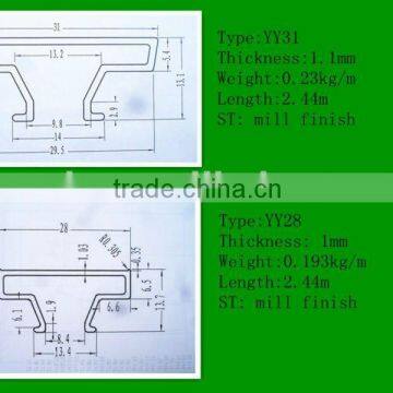 Hot sell aluminum insert for MDF board/ factory price