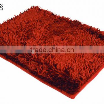Shiny chenille floor carpet rugs living room floor mat rugs factory
