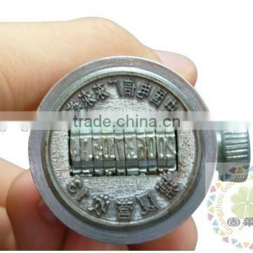 Wooden handle round seal bank use seal
