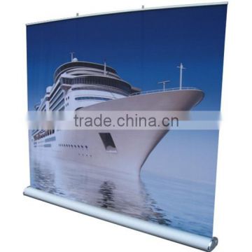 roll up banner size with silver aluminium wide base