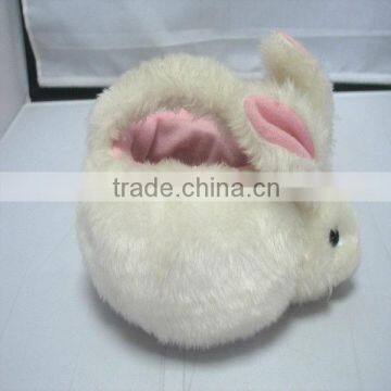 White Rabbit Shaped Small Plush Basket