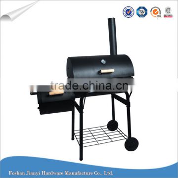 Outdoor Charcoal Barrel BBQ Grill with Wheels