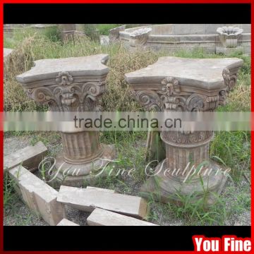 Garden Decorative Stone Roman Column