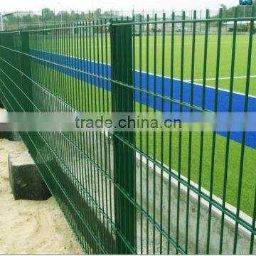 Galvanized/PVC coated double wire mesh fence