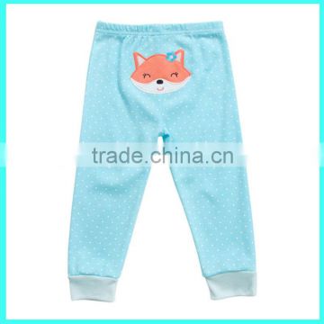 Factory price 100% cotton knitted carter baby pant with cute emboidery, baby leggings