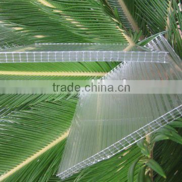 10 mm clear four-fold wall pc sheet for lighting house