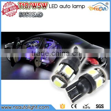 Led T10 5-SMD Canbus 5050 Xenon LED Light bulbs 192 168 194 W5W 2825 158 White