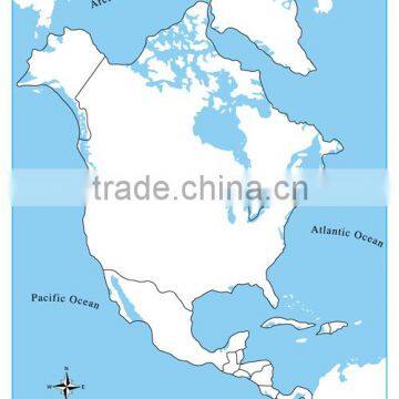 Unlabeled North America Control Map