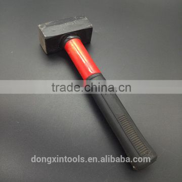 Red handle rubber covered iron hammer