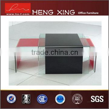 Quality newly design elegant steel glass writing office table