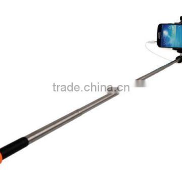 New design Handheld monopod selfie stick with cable for Smartphone
