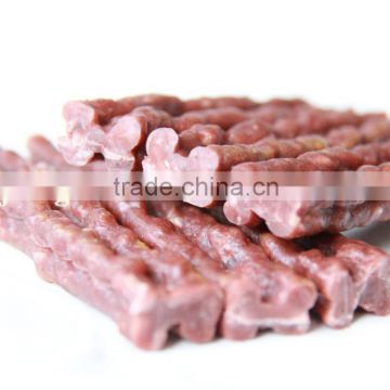 rabbit food (dog treats beef stick shaped bone)