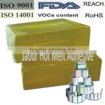 Supply high grade hot melt glue for paper lable
