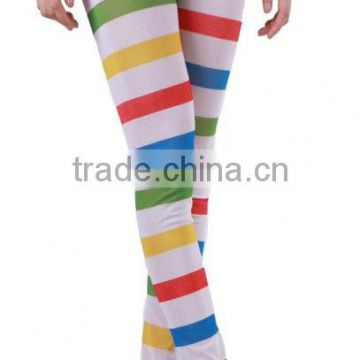 pants spandex stockings for girls with rainbow pattern