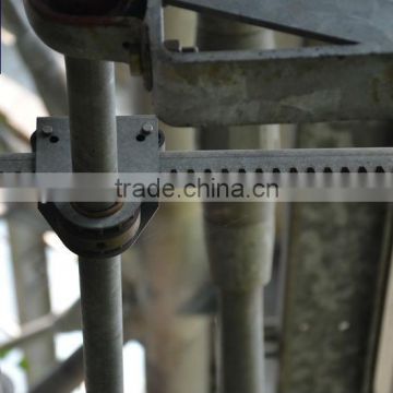 rack and pinion for glasshouse ventilation