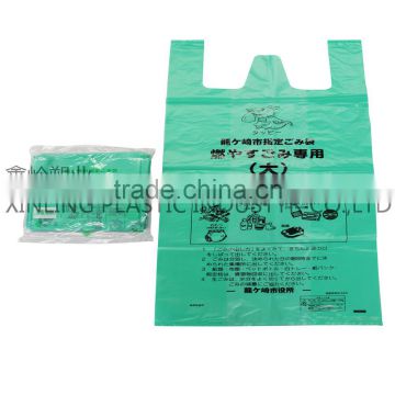 Plastic bag packaging for t shirts