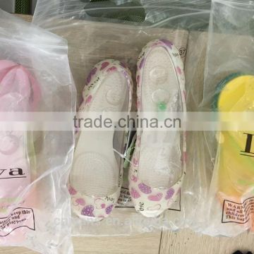 GZY stocklot summer plastic lucency woman lady slipper factory china