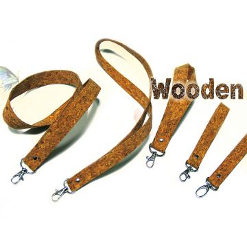 Eco-friendly wooden material lanyard 100%made from wood natural and recycled