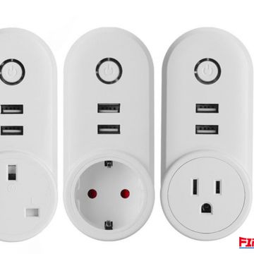 Firstsing US UK EU 2 USB Smart Plug Wifi Smart Socket APP Remote Control Smart Home Timing Switch Plug Devices Share for Phone