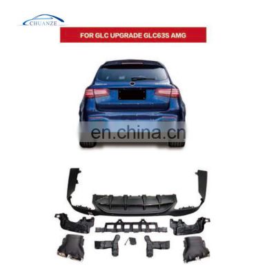 HOT SELLING BODY KIT FOR MERCEDES BENZ GLC UPGRADE GLC63S AMG REAR BUMPER AUTO SPARE PARTS
