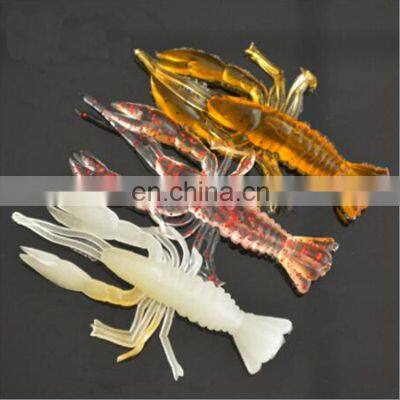 5.5cm 1.5g Artificial Silicone Worm China Swimbait  Soft Shrimp Lure For Fishing