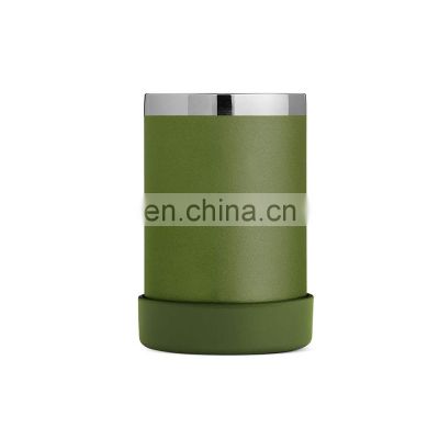 metal beer coated vacuum double wall cheap price durable suction sublimation metal can cooler