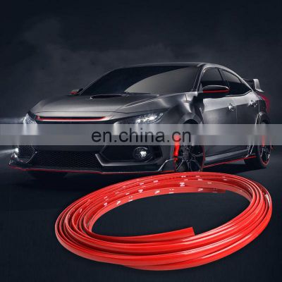 Autoaby 3M /5M DIY Car Bumper Decorative Thickened PVC To Prevent Body Scratches Car Bumper Strip