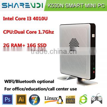 high end 4010u i3 mini pc dual core 1.7Ghz for digital signage