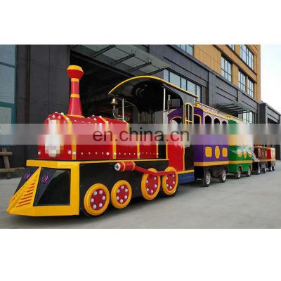 Commercial children outdoor mini electric trackless train ride for kids park