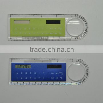 mini ruler calculator with magnifier